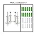 Adjustable Security Wall Mount-Indoor/Outdoor Mount Compatible with Arlo, Arlo pro, Arlo pro 2, Arlo pro 3, Arlo ultral Surveillance Camera with 1/4 Screw Head (White)