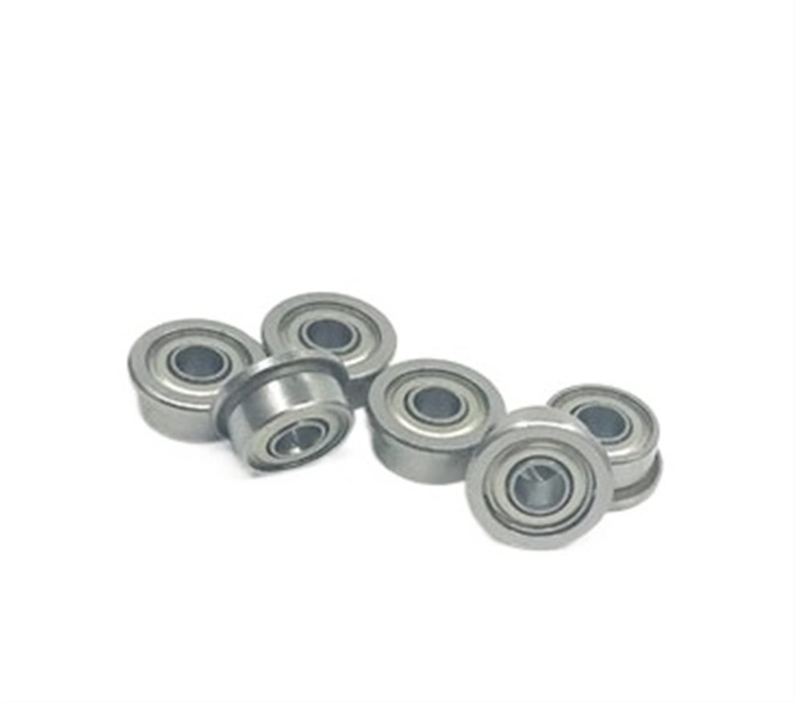 Piezas de Equipos mecánicos de rodamientos de Bola 10 Uds F628ZZ 8x24x8mm ABEC-3 rodamiento de Brida rodamiento de Bolas Radial de Bolas de Ranura Profunda