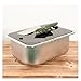 COMOAEW RV Accessories, RV Sink Small Narrow Stainless Steel with Tempered Glass Cover Car Vessel(Square Sink Set)