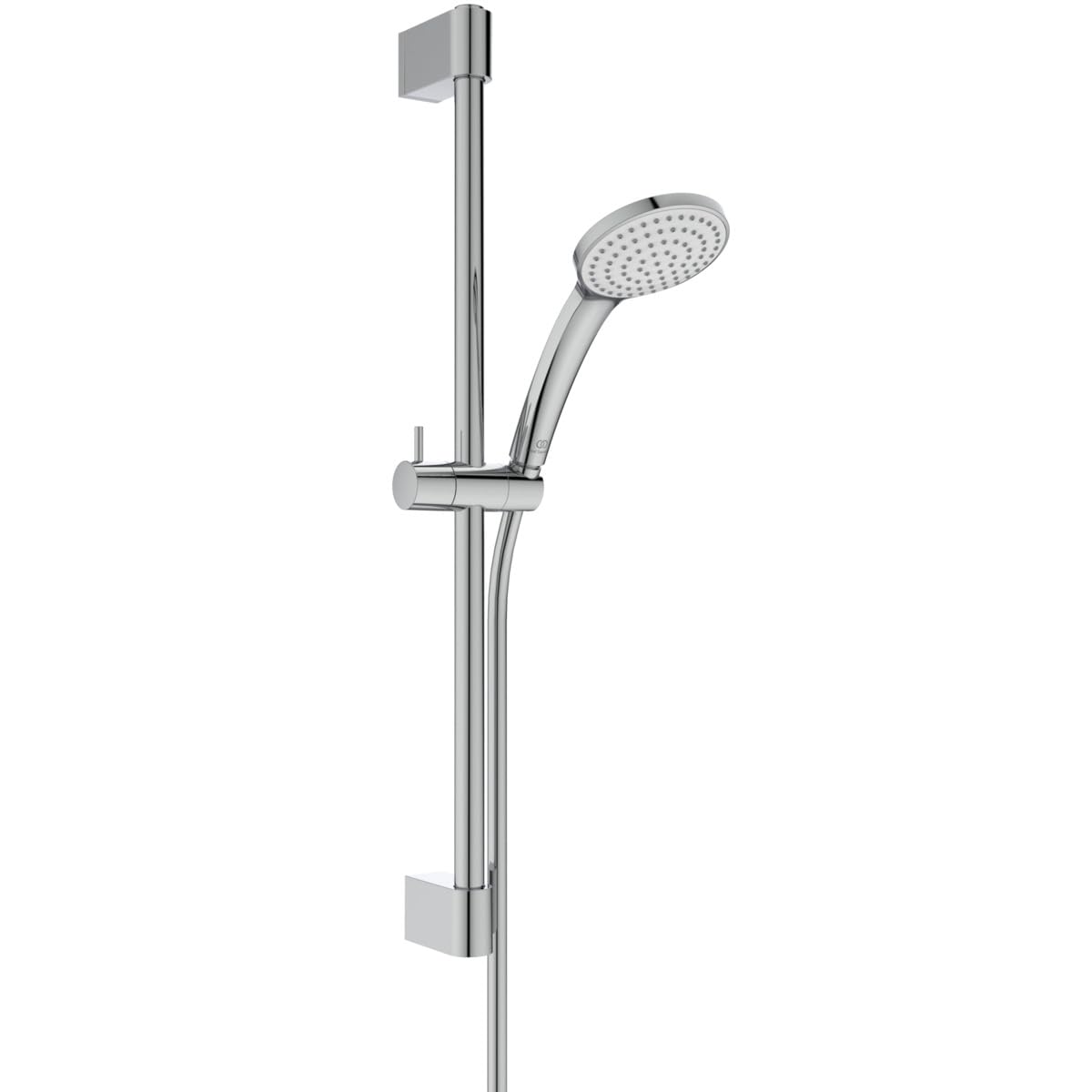Ideal Standard Idealrain Juego de ducha de 644 mm, ducha B9402AA – Cromo | Ducha de mano de 1 función, boquillas EasyClean , soporte de ducha ajustable, soporte de pared regulable en altura, BE403AA