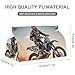 Tissue Box Cover, Sport Motorcycle Motocross Racing Theme Tissue Box Holder, PU Stylish Decorative Holder with Snap Closure, Easy Refill & Durable Design for Home, Car & Office, All Occasions