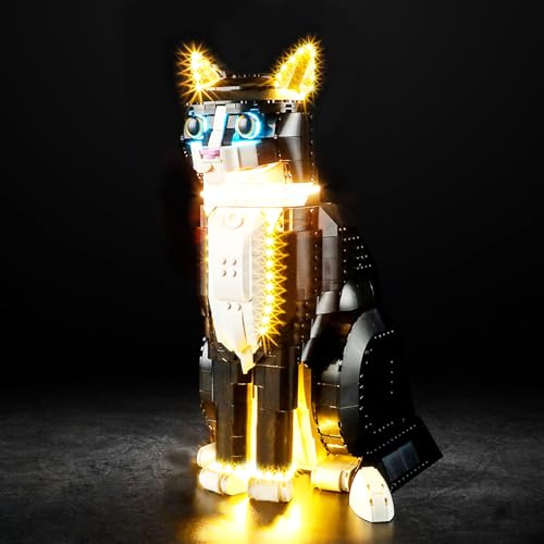 Vaodest Led Light for Lego 21349 Ideas Tuxedo Cat Model,Design and Configuration Compatible with Model 21349(Led Light Only, Not Building Block Kit)