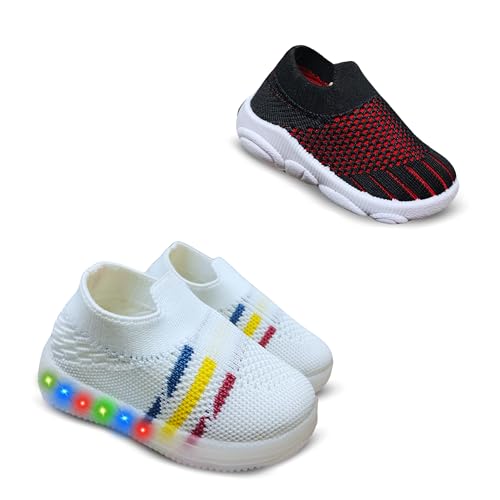 Image of Kids Trending Slip-On Shoes Combo, Pack of 2 (Light Shoe + Musical Shoe)