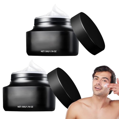 Crema de Maquillaje Para Hombres Crema Facial Crema Ligera, Refrescante y No Grasosa, Oculta las Marcas de Acné, Aclara la Piel y Disimula los Poros, 50g*2pcs