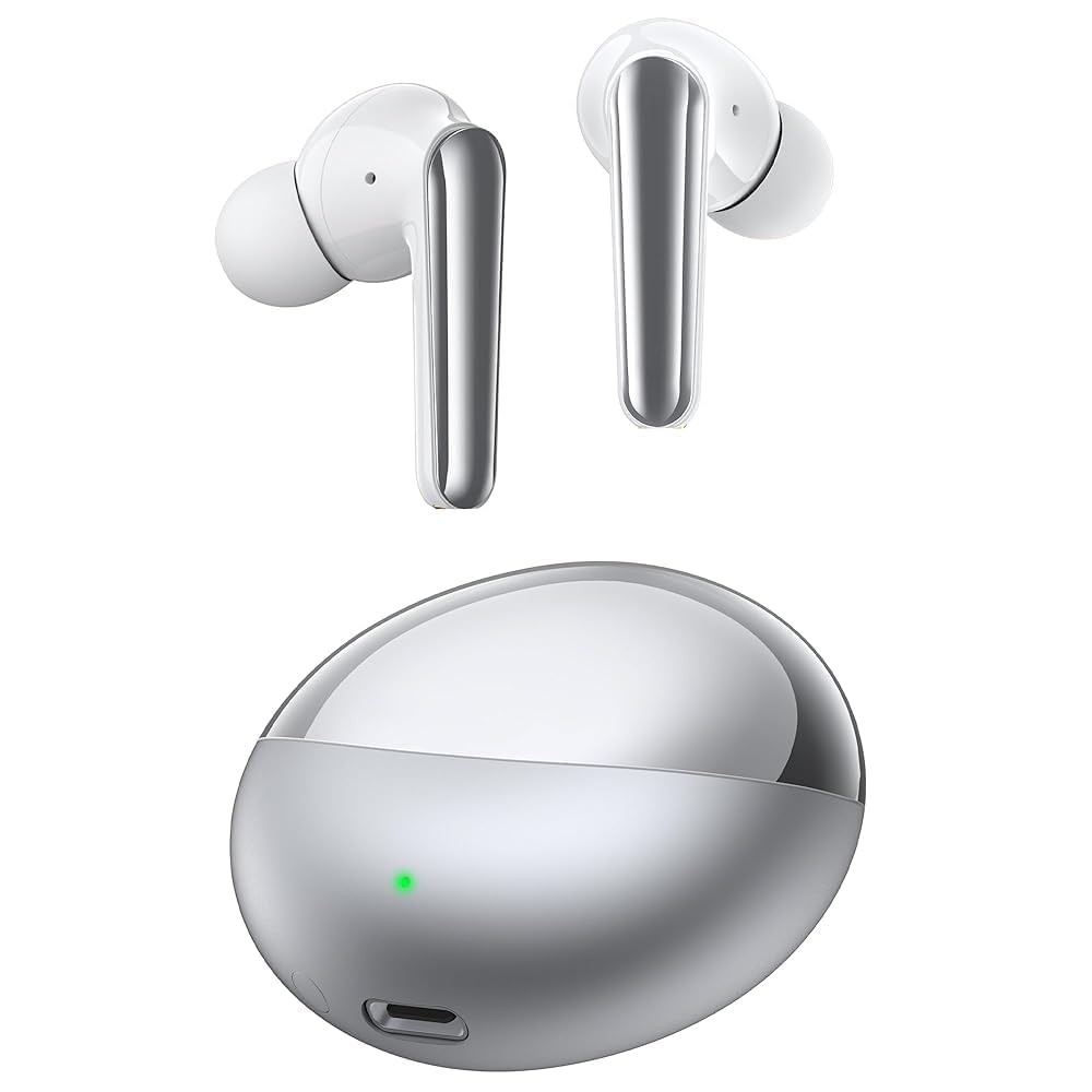 Cascos Inalámbricos Bluetooth 5.4 Oraolo Blancos con 40H de Autonomía e IPX7 7