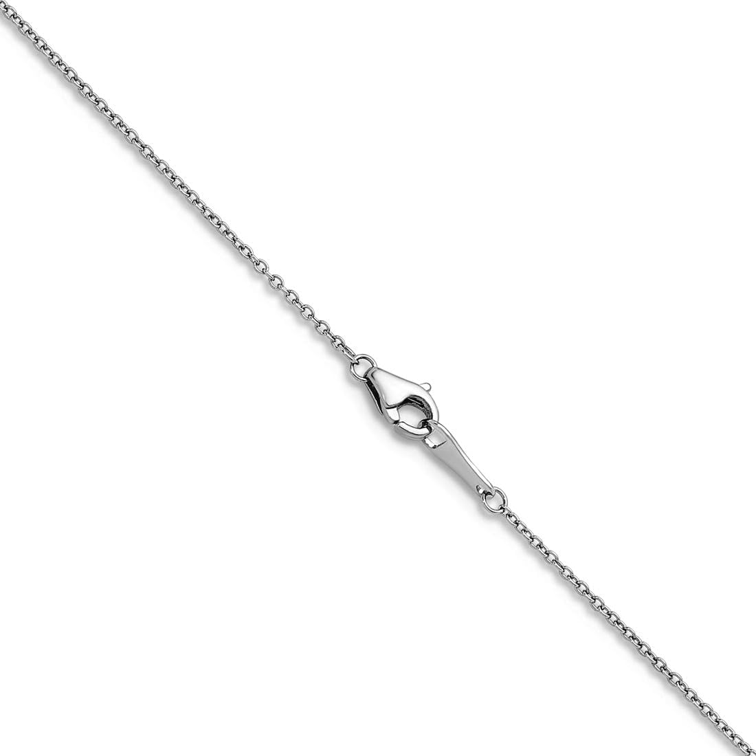 JewelryWeb Solid 950 Platinum 1.1mm Cable Chain Necklace 16-24 Inch Chain Necklace for Women and Men in - Image 4