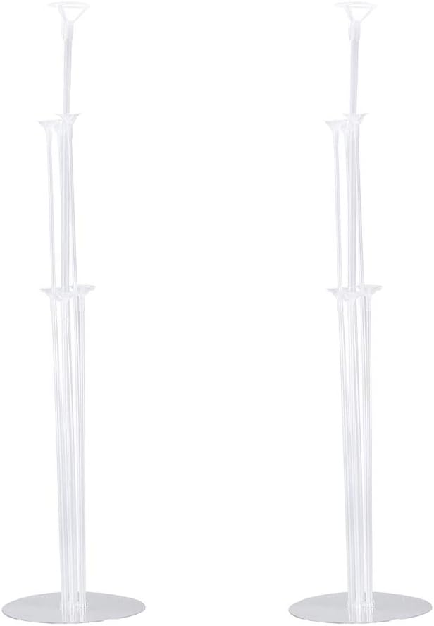 2 Sets Balloons Holder Column Stand Table Balloon Stand For Birthday Wedding Festival Party Decorations, 9.9*7cm