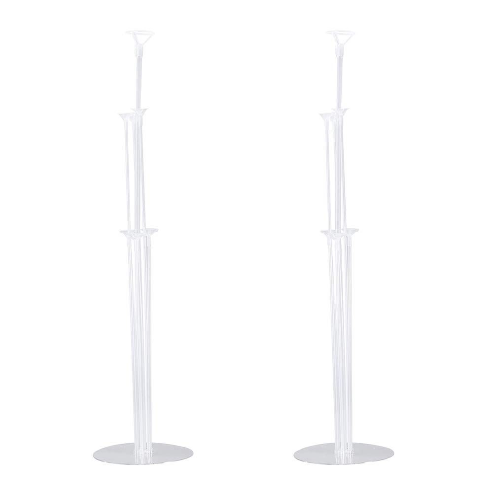 LIOOBO 2 Sets Balloons Holder Column Stand Table Balloon Stand For Birthday Wedding Festival Party Decorations, 9.9*7cm
