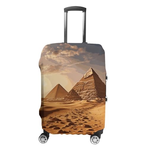 Carry on Luggage Cover Pyramid Africa Desert Suitcase Covers for Luggages Tsa Approved Travel Luggage Sleeve Protector Elastic Suitcase Protector Anti-Scratch Washable Fits 19-30 Inch Case -XL