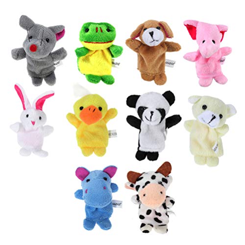 CLISPEED Conjunto de Fantoches de Dedo 20 Peças de Fantoches de Dedo de Animal - Fantoches de Dedo d
