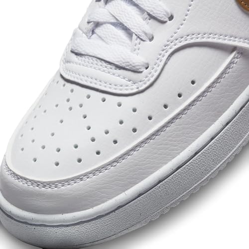 Image of Nike W Court Vision LO NN-White /Metallic GOLD-WHITE-DH3158-105-8UK