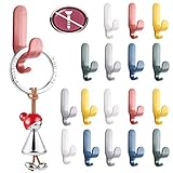 Funktion: Der selbstklebende Edelstahlhaken eignet sich sehr gut zum Aufhängen von Mänteln, Bademänteln, Hüten, Handtüchern, Küchenutensilien, Regenschirmen, Schlüsseln usw.