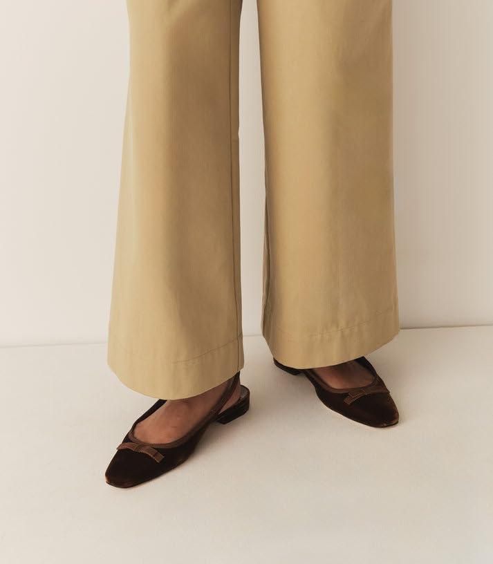 Suede Sling Back Flat Shoes for Women Low Heel Pump Shoes4