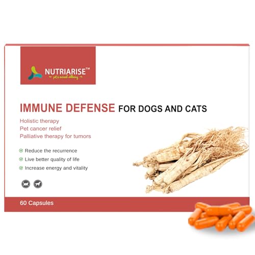 NUTRIARISE Immune Defense Supplement for Dogs & Cats – Natural Dog Cancer Treatment & Lipoma...