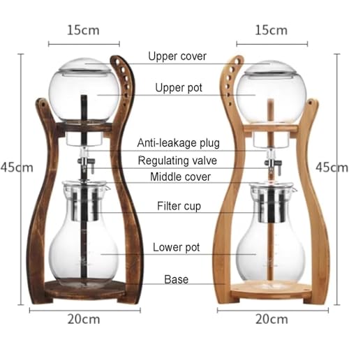 Cafetera de Goteo con Soporte de Madera, 800 mL, 6-8 tazas miniatura 5
