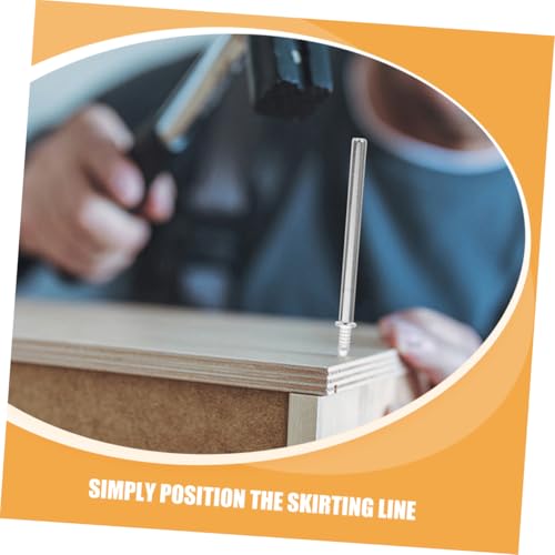 Clavos Hohopeti 200pcs de Doble Cabeza sin Costura para Zócalos Diseño sin Marca para Instalación Fácil sin Daño en la Pared con Barriles de Instalación para Colgado Seguro y Bordeado miniatura 7