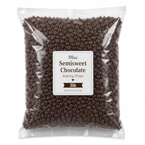 Mini Semisweet Chocolate Baking Chips, Bulk Chocolate Chips for Baking