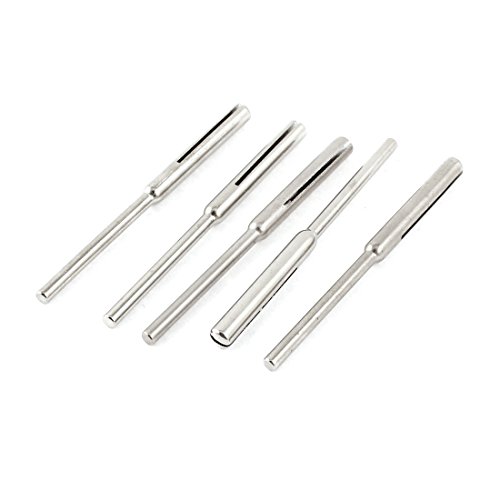 Aexit 4pcs 2.5mm Abrasive Wheels & Discs Shaft 50mm Long Round Split Mandrels for Abrasive Cutoff Wheels Paper Sandpaper