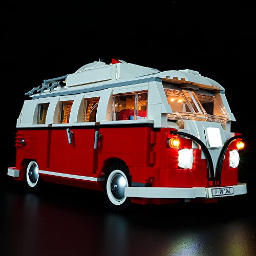 Kyglaring Led Lighting Kit for Creator Volkswagen T1 Camper Van - Light Set Compatible with Lego 10220 Building Blocks Model- (Not Include The Lego Set) (Classic Version)