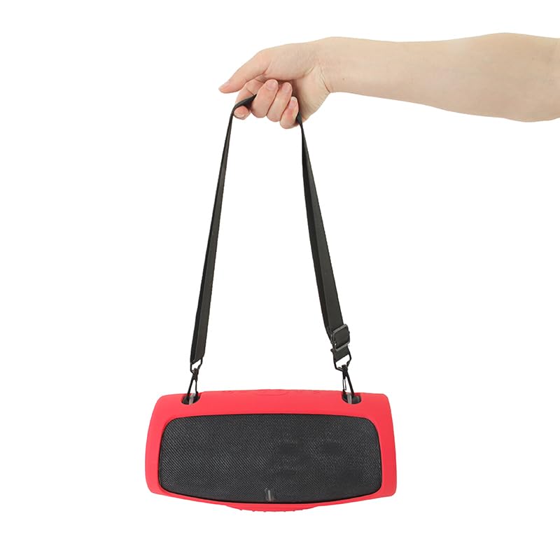 Funda de Silicona Compatible con JBL Xtreme 3, Altavoz Bluetooth Funda Protectora Bolsa de Transporte Bolsa de Almacenamiento Bolsa de Viaje Funda de Piel (sólo Funda) (Negro)
