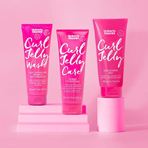 Umberto Giannini Curl Jelly Care, Vegan & Cruelty Free De-Frizz Conditioner For Curly Or Wavy Hair, 250 Ml #TOP1