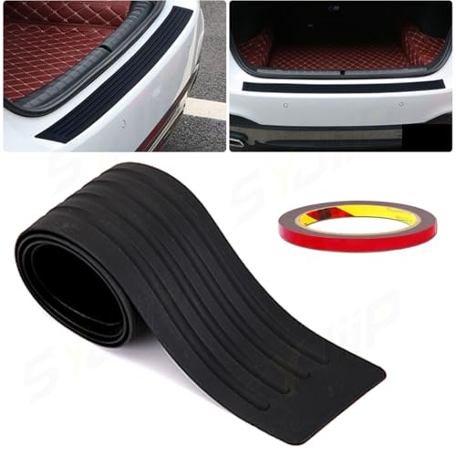 SYJIIP Car Rear Bumper Protector Sticker Compatible with Toyota Camry 2018 2012 2014 2016 2010 2009 Accessories, Rear Bumper Guard Trunk Sill Protector (Black)