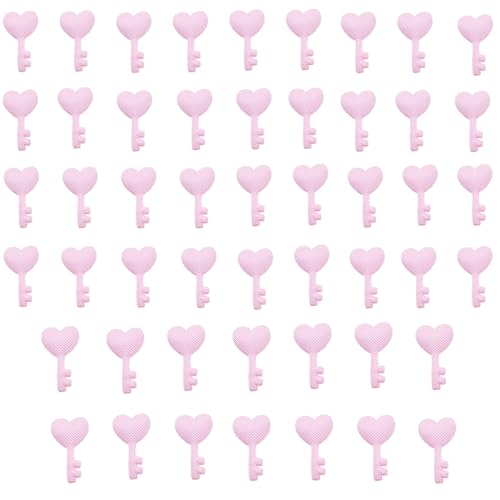 Cartoon Heart Key Patches Padded Appliques Handmade Hair Accessories Lovely Hair Barrettes