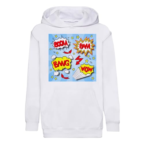 Sweat à capuche enfant Bulles BD Boom Bang de qualité premium
