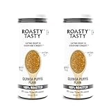 Roasty Tasty Plain Roasted Quinoa Puffs | Roasted Snacks | Healthy Snacks | Seed Snack | Crispy Puffed Snacks | Protein Puffs | Rich in Nutrients & Gluten Free | Diet Snacks | Pack of 2 (50g each) - 100g