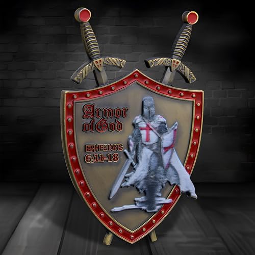 Put on Armor of God Shield Challenge Coin Christian Ephesians 6:11-18 Knights Templar Faith Shield Coin 0.5mm, Bronze - Thumbnail 2
