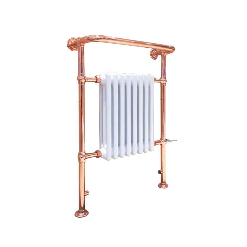 Valve Kings Eleanor Traditional Electric Towel Rail - 963mm (h) x 673mm (w) With 500w PTC Element (Pre-Filled)