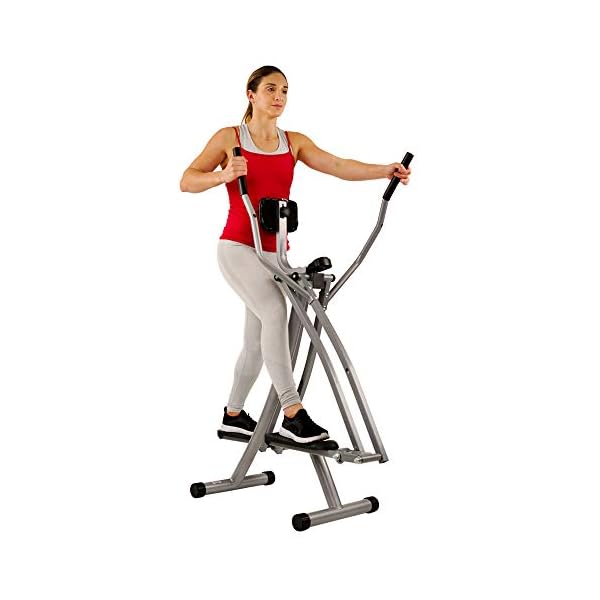 Sunny-Health-Fitness-SF-E902-Air-Walk-Trainer-Elliptical-Machine-Glider-wLCD-Monitor-220-LB-Max-Weight-and-30-Inch-Stride Sunny Health & Fitness SF-E902 Air Walk Trainer Elliptical Machine Glider w/LCD Monitor, 220 LB Max Weight and 30 Inch Stride