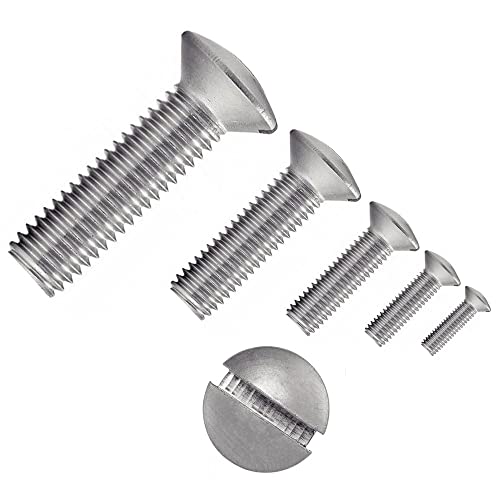 irsa24 200 X Linsensenkschrauben mit Schlitz DIN 964 Edelstahl A2 M 6X65 Senkkopf