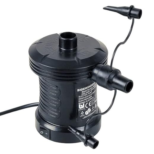 Trade Shop – Bomba De Inflado Sidewinder Inflador Eléctrico 220 V Piscina Adaptadores 62139