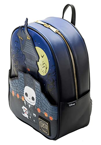 Loungefly Disney POP Nightmare Before Christmas Jack Skellington House Mini Backpack4