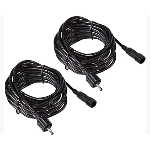 B-right Extension Cables, 2 Pack 4M/13.12Ft Outdoor Extension Lead IP65 Waterproof Extension Cable for Garden Spotlight Lights Cover
