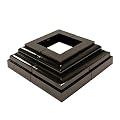 Nuvo Iron Decorative Base Post Plate Cover – Plastic Black – UPPC