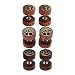 JOVIVI 2-4pc Organic Sono Wood Lion Head/Tree of Life Cheater Fake Ear Plugs Gauges 10mm Illusion Screw Stud Earrings (Mixed style 3pairs)