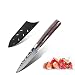 ZENG 9cm Schälmesser Gemüsemesser Kochmesser Universalmesser Küchenmesser Scharfe aus Deutschem Edelstahl, Ergonomischer Pakkawood Grif für Haus und Restaurant
