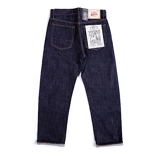 Red Tornado Vintage Men's Jeans Relaxed Fit Straight Leg 14oz Selvedge Jean Denim Pants Loose Fit Hight Rise Men Jeans4