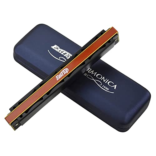 Harmonica Tremolo harmonica 24 orifices orgue ABS peigne cuivres roseau harpe instrument Key C East top t2406k… - Les Beatles, Paul McCartney, John Lennon, RIngo Starr, George Harrison Harmonica Tremolo harmonica 24 orifices orgue ABS peigne cuivres roseau harpe instrument Key C East top t2406k… – Image 4