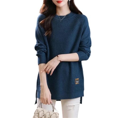 Women's Korean Cozy Loose Sweater Pullover Winter Long Style Base
