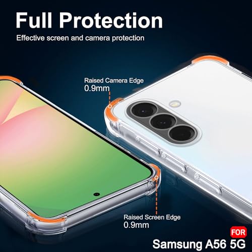 Image of TheGiftKart Transparent Crystal Clear Back Cover Case for Samsung Galaxy A56 5G | Shockproof Soft TPU Case | Cushioned Edges for Ultimate Protection Back Cover Case (TPU, Transparent)