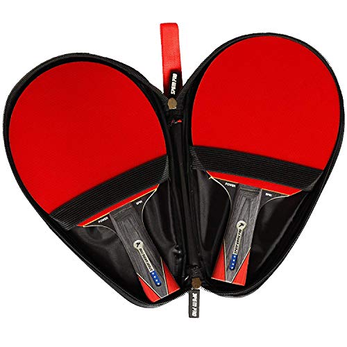 Ping Pong Paddle Set With Killer Spin + Case For Free - Professional Table Tennis Racket For Beginner And Advanced Players - Improve Your Ping Pong Skills With Jt Ping Pong Paddle Set (Red) #TOP6