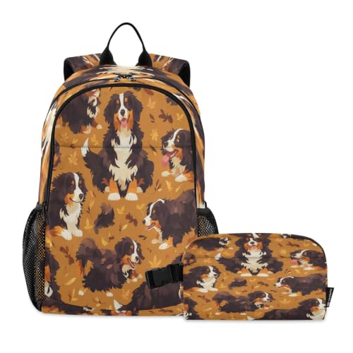 Sac à dos carlin avec sac à lunch pour école et voyage enfant