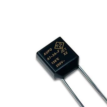 5 Pcs for Aupo Thermal Fuse Cutoff 1A 2A 3A 5A 250V,84 102 115 125 130 135 145 150 C Degree LED Fuses Temperature Switches Control (2A 115C)