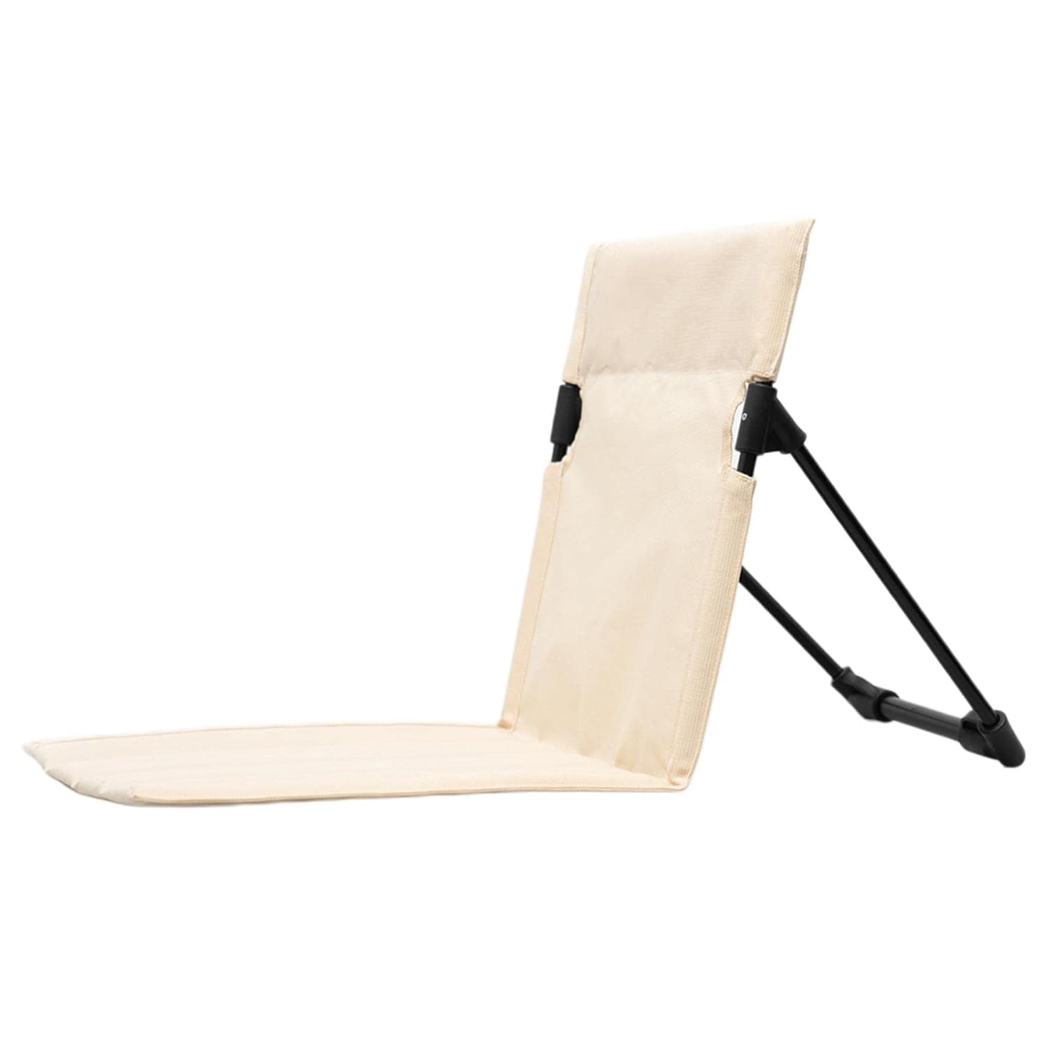 WROPZO Foldable Stadium Chair with Backrest Cushion, Outdoor Beach Camping Mat, Khaki-image-13