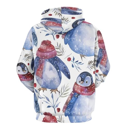 Sweat à Capuche Pingouin Idéal pour Vos Week-ends Cocooning et Sorties Décontractées - 4