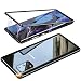 Produktbild RAYOO Hülle für Samsung Galaxy S20 Plus Magnetische Hülle,360° Metallrahmen Transparent hinten Gehärtetes Glas Schutzhülle [mit Kamera Linse Schutz] [Kein Displayschutz an der Vorderseite] - Schwarz