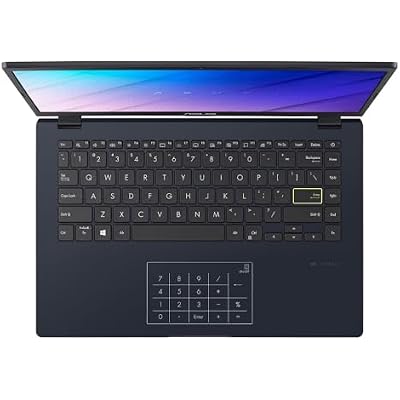 ASUS 14 FHD Laptop, Intel Celeron N4500, 4GB Memory on Board, 64GB eMMC, Intel Iris Xe Graphics, Media Card Reader, Quiet Blue, E410KA-CL464